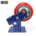 6 inch heavy duty rigid spring loaded casters